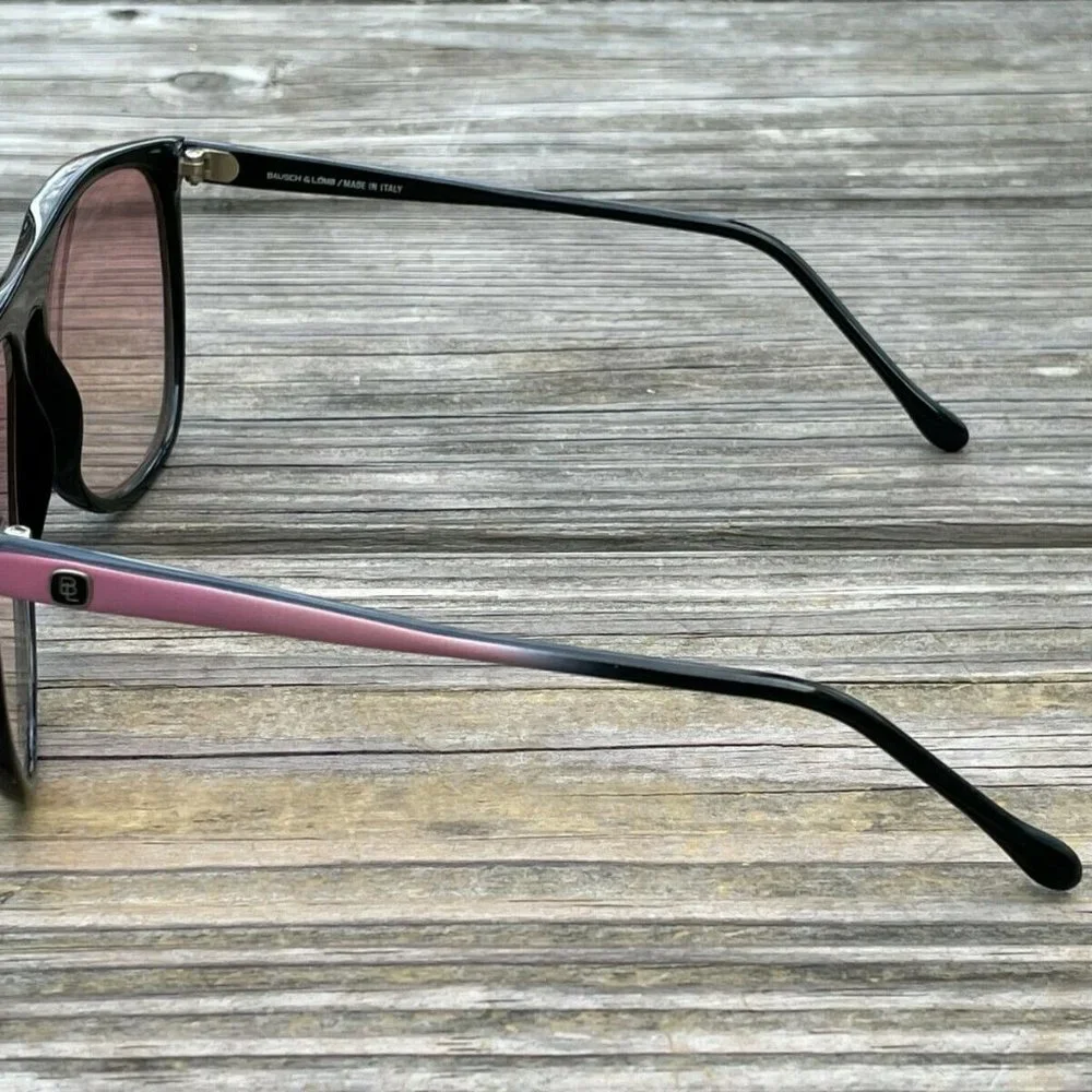 Bausch + Lomb Sunglasses Style V111W0143 Women BlackPink Eye Wear Made Italy - Picture 10 of 15